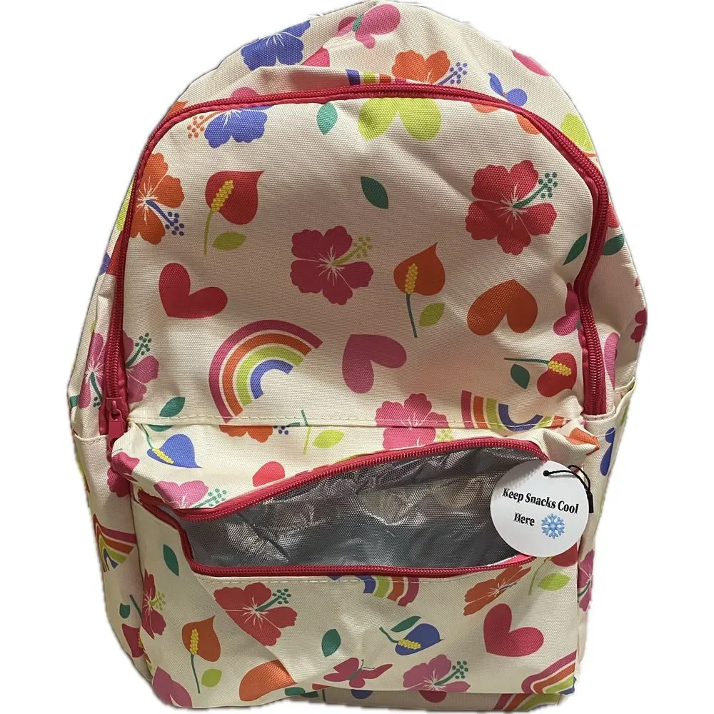 Coconut Paradise Backpack Made with Aloha‎ Designed in Hawaii Insulated Pocket